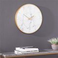 thumbnail image 3 of SEI Furniture Lenzienne Decorative Wall Clock in White/Gold/Gray Veining, 3 of 3