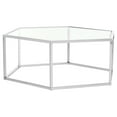 thumbnail image 2 of SAFAVIEH Eliana Contemporary Glass Coffee Table, Chrome, 2 of 8