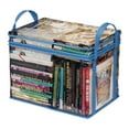 thumbnail image 2 of HBBKVI Storage Containers, Student Book Storage Bag Transparent Storage Box Foldable Handheld Books School Supplies Organising Box, Organizers and Storage, 2 of 3