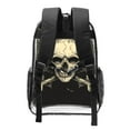 thumbnail image 2 of Gaeub Gothic Winged Skull Print Clear Backpack ,Clear Transparent Backpack, PVC Bag with Side Pockets,for Concert, Beach, Work, Travel & Sporting, 2 of 7