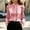 Pink women's satin blouse a1, variant on Women's Fall Winter Collared Long Sleeve Button Up Lace Satin Blouse Elegant Puff Sleeve Tops Casual Business Work Office Wear Solid Fashion Shirts, White S