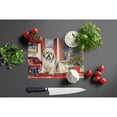 thumbnail image 4 of Lhasa Apso Cozy Christmas Glass Cutting Board Large 12 in x 15 in, 4 of 5
