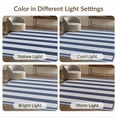thumbnail image 7 of ODIKA Striped Traditional Navy Ticking Stripes Featuring Bold Bands for Bedroom, Nursery, RV, Pet Friendly & Kids Safe Bedside, 7 of 7