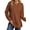 Caramel, variant on MOSHU Crewneck Sweatshirts for Women Side Split Long Sleeve Shirts Fashion Fall Womens Tops
