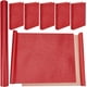 thumbnail image 1 of Tela para encuadernar de 43 x 16,5 pulgadas, piel sintética roja, superficie lisa, base no tejida, cubre libros y cuadernos tamaño A3-A8., 1 of 6
