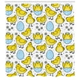 thumbnail image 2 of Ambesonne Farm Animal Shower Curtain, Chicks and Easter Eggs, 69"Wx75"L, Yellow Pale Blue White, 2 of 2