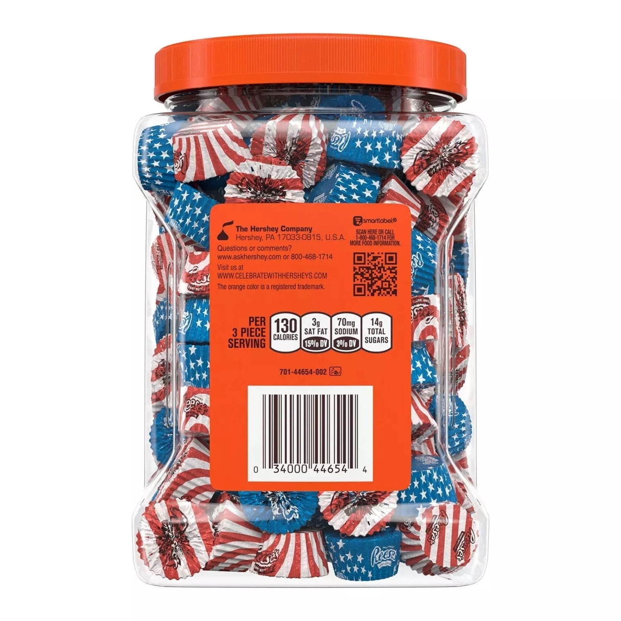 Reese's Red, White and Blue Miniatures Milk Chocolate Peanut Butter Cups (38 Oz)