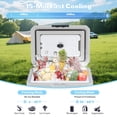 thumbnail image 2 of 12 Volt Car Refrigerator, 14QT(13.5L) Compressor Electric Cooler -4℉ ~ 68℉ with Handle, Portable Freezer with APP Control, Car Fridge with 12/24V DC, 220 AC for Camping, Travel, Truck, Home, 2 of 8
