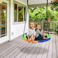 thumbnail image 4 of Infans 40" Flying Saucer Tree Swing Outdoor Play Set w/ Adjustable Ropes Gift for Kids, 4 of 7