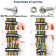 thumbnail image 3 of Kit surtido de abrazaderas para cables Taiss 270 piezas de acero inoxidable 304, 3 of 6