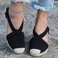 thumbnail image 1 of Mujeres Empalme Grueso Inferior Talón inclinado Cómodo Cabeza redonda Zapatos casuales de tela Wmkox8yii sa2764, 1 of 9