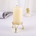 thumbnail image 2 of Wosthever Candelabro de Metal, candelabro de pilar de placa de Metal, velas de candelabro de estilo Simple nórdico novativo, regalo, fiesta en Iluminación novedosa, 2 of 6