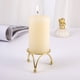 thumbnail image 3 of Inteprter Candelabro de hierro chapado en oro, candelabro de pilar, velas de estilo geométrico innovador, regalo accesorio, decoración del Iluminación novedosa, 3 of 6