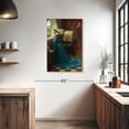 thumbnail image 3 of Elephant Stock Fair Rosamund Wall Art - Vertical Canvas Wall Art - Living Room Wall Decor - People Canvas - Teal And Brown Decor By John William Waterhouse - 24" x 36", 3 of 8