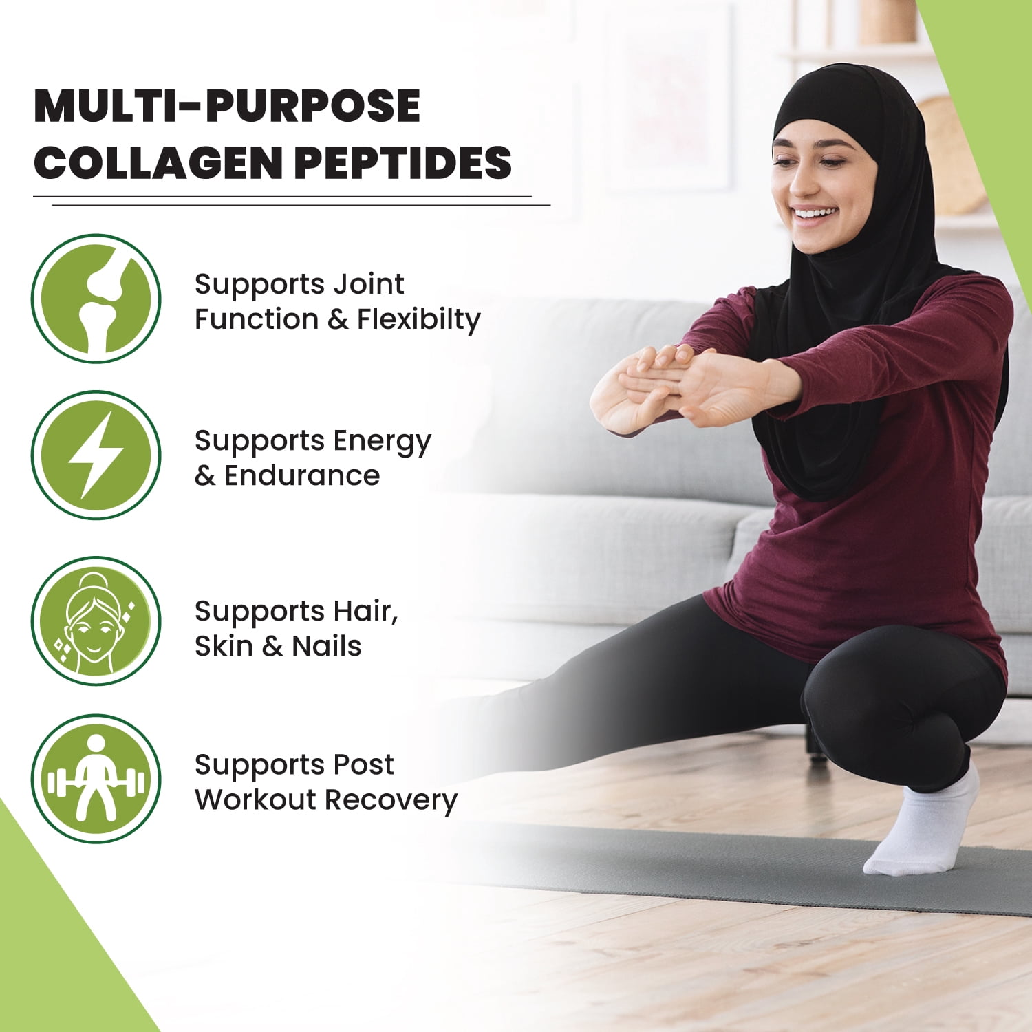 Zaytun Halal Collagen Peptides, Hydrolyzed Type I & III, 10 oz, US Made