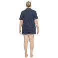 thumbnail image 3 of White Mark Women's Solid Short Pajama Set, 3 of 6