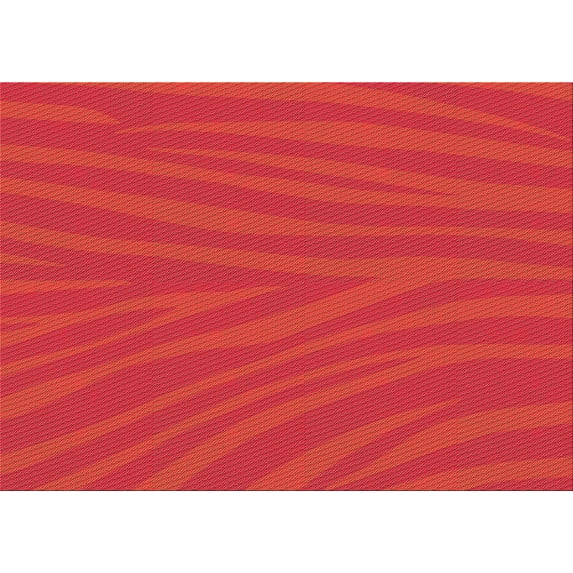 Ahgly Company Indoor Rectangle Patterned Red Area Rugs, 4' x 6'