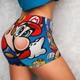 thumbnail image 4 of Saiise Mario Print Workout Shorts for Women Gym Yoga Running Sport Active Exercise Fitness Shorts-, 4 of 8