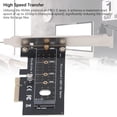 thumbnail image 4 of PCI Express Riser Card, PCIe To NGFF Adapter Fast Heat Dissipation Wide Compatibility 32Gbps High Speed  for 2230 2242 2260 2280 22110 SSD, 4 of 7