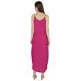 thumbnail image 4 of Inkmeso Robe d'Été Unie Aguichant pour Femmes à Bretelles Spaghetti Décontractée de Plage et de Villégiature Robe Maxi, 4 of 7