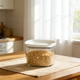 thumbnail image 4 of Transparent Airtight Food Storage Containers, Plastic Kitchen Jars for Snacks, Grains, Pantry Organization, Set of 4, 4 of 6