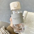 thumbnail image 2 of Japanese-Style Plastic Water Cup with Straw, High-Temperature Resistant Leak-Proof Portable Drinkware, 2 of 6