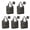 Pioneer Flower Floral-3, variant on 5 Pack Foldable Shopping Bag,Pioneer Flower Floral Print Pattern Reusable Grocery Bags with Pockets,Large Reusable Tote Bags with Handles Waterproof & Lightweight