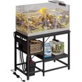 thumbnail image 1 of Bestier Support d'Aquarium de 40 à 50 Gallons avec Prises de Courant, Étagère de Rangement Réversible en Métal Robuste à 3 Niveaux pour Aquarium, Noir, 1 of 1