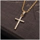 thumbnail image 2 of Collares con Dijes de Cruz SacredDiamon05 1Pza Oro Collar Cruz Dije 1.5x2cm Metal., 2 of 5