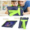 thumbnail image 3 of Epicgadget Case for Samsung Galaxy Tab A8 10.5 Inch (SM-X200/SM-X205/SM-X207) - Dual Layer Hybrid Protective Case Cover with Kickstand for Galaxy Tablet A8 10.5" (2022 Released) (Navy Blue/Green), 3 of 4