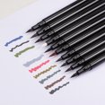 thumbnail image 5 of Uxcell 2pcs Fabric Markers Permanent Dye Paint Textile Marker Pens Fine Tip 2 Colors Dark Green, White, 5 of 6