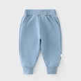 thumbnail image 1 of Boys Pants Baby Sweatpants Spring And Autumn Children's Sports Pants Baby Girls Spring Spring Clothes Footed Infant Trousers Blue, 1 of 4