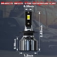 thumbnail image 2 of QIPEIZSP Fit for Volkswagen Passat CC 2009-2010 H7 LED Headlight Bulbs Low Beam Cold White 6500K Bright,Plug And Play,Pack of 2, 2 of 10
