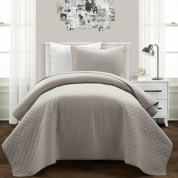 Lush Decor Ava Diamond Quilt Set