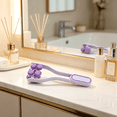 thumbnail image 4 of RAGUPEL V Face Roller Massager Skin Lifting Tightening Facial Double Chin Reducer Manual Beauty Tool Home Purple 11.02 Inches / 28 Cm, 4 of 7