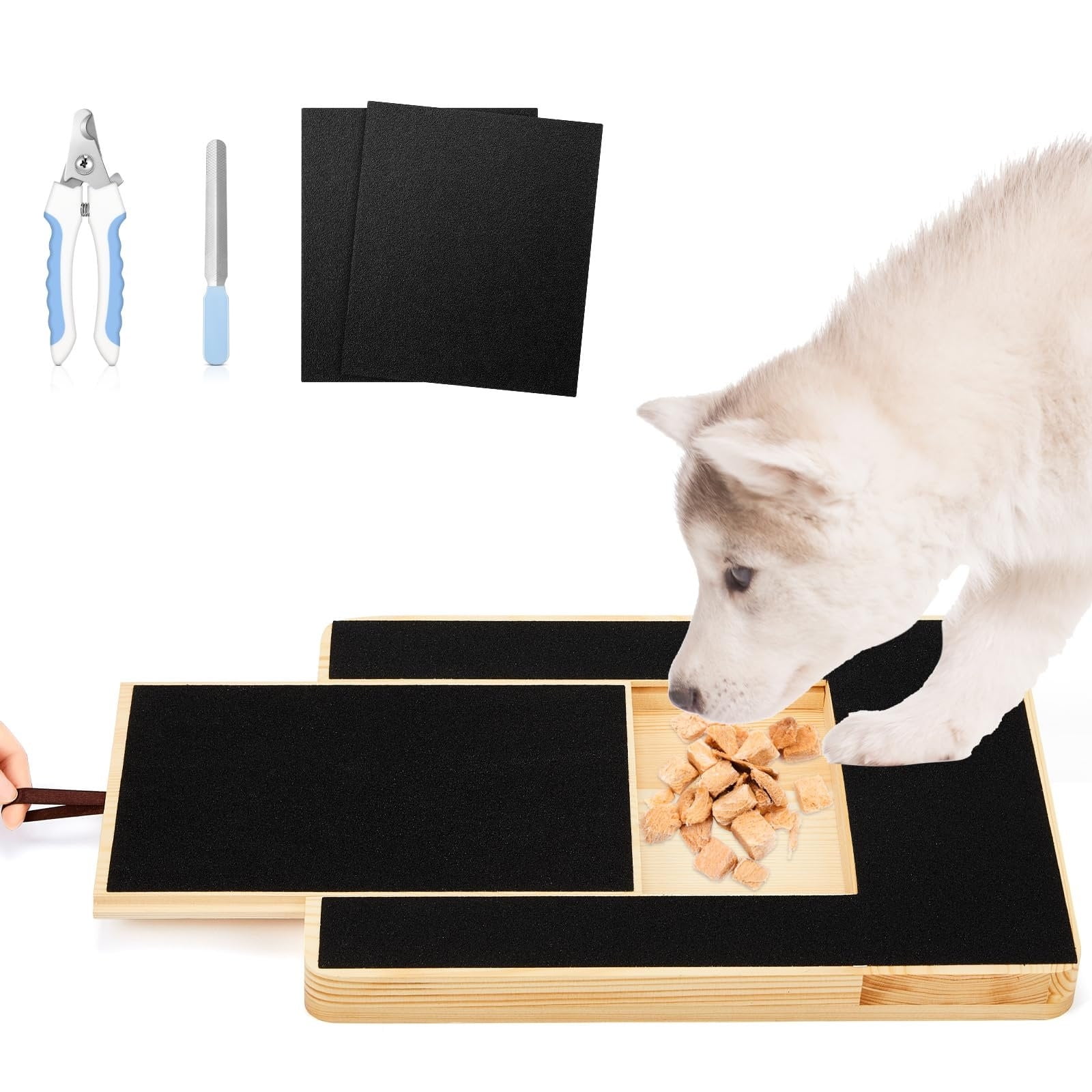 YFKFYTG Big holiday Savings Home Decor Dog Scratch Pad for Nails Wooden Dog Scraper Solid Wood Dog Nail File Board Walmart