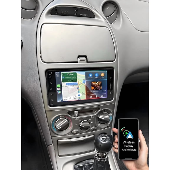 7" Android 15 Car Stereo For Toyota Celica 2000-2005, Wireless CarPlay Android Auto, 4 64GB Head Unit with AHD Backup Camera, Microphone, WiFi GPS Bluetooth Radio