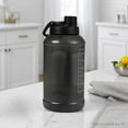 thumbnail image 3 of Mainstays 64 Fluid Ounces Water Bottle, Translucent Black, with Straw/ Chug 2 in 1 Lid, Light Weight, Reusable, Plastic, 3 of 11