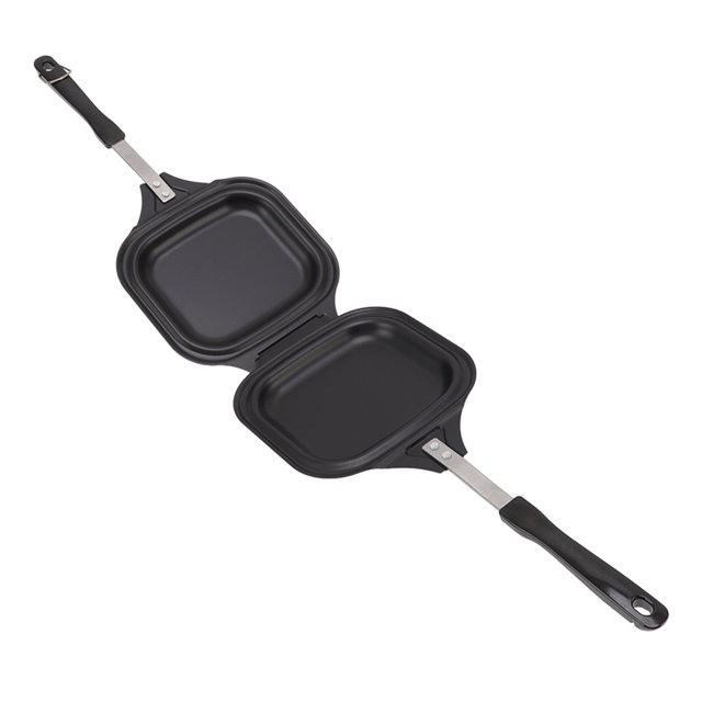 Double Sided Frying Pan, Aluminum Alloy Hot Maker Cooking Pan Pancake Pan for Breakfast Panini Waffle