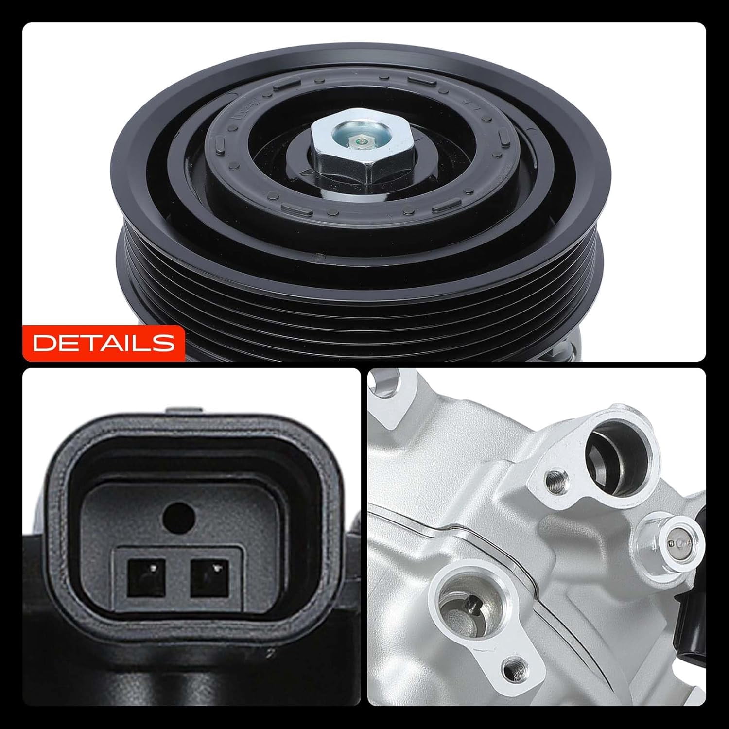 A-Premium Air Conditioner AC Compressor with Clutch Compatible with Hyundai Sonata 2.0L 2.4L 2015-2017