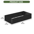thumbnail image 3 of Dextrus Outdoor Raised Garden Bed Kit, Large Galvanized Metal Patio Planter Box with Safety Rubber and Gloves,Ideal for Plants Vegetables Flowers - 6.5 x 2 x 1.4 FT,White, 3 of 6