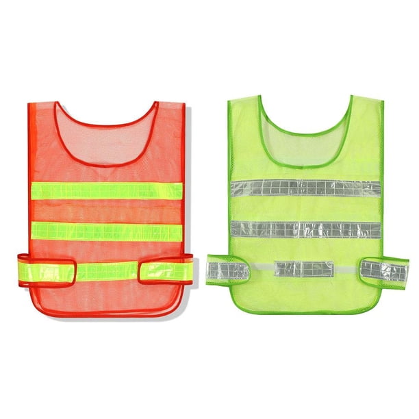 Chaleco reflectante para correr, chalecos de seguridad, jogging, ciclismo, deportes nocturnos, alta visibilidad ∑ E9O7