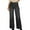 E-Black, variant on Women's Stretchy Jeans Fashion Solid Color High Waisted Straight Leg Pocket Full Length Pants with Front Pockets C-Blue S