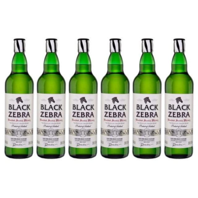 Pack de 6 Whisky Black Zebra 750 ml Zebra