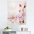 thumbnail image 1 of Peach Tapestry, Spring Flower Arrangement with Little Butterflies Wildflowers on Branch, Fabric Wall Hanging Decor for Bedroom Living Room Dorm, 5 Sizes, Multicolor, by Ambesonne, 1 of 1