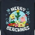 thumbnail image 3 of SpongeBob SquarePants - Merry Beachmas - Men's Crew Neck Fleece Pullover, 3 of 6