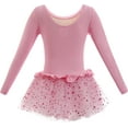 thumbnail image 2 of Dancina Girls Skirted Leotard Sparkle Long Sleeve Tutu Ballet Dress, 2 of 3