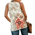 thumbnail image 5 of GERsome Tank Tops for Women Summer V Neck Sleeveless Floral T Shirts Trendy Loose Fit Beach Vacation Tops S-2XL, 5 of 7