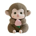 thumbnail image 5 of BotaniNest Mignon Doux Câlin Singe Pêche Jouet Oreiller pour Enfants Poupée Poupée Singe Mignonne, 5 of 5