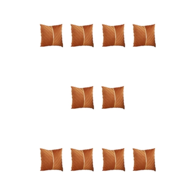 Justharion 2piece Update Space Sophisticated Sofa Home Decor Zippers Are Smooth chocolate 5Set